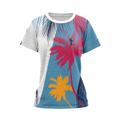 Women's Sublimation Short Sleeve T-Shirt - 160G Birdseye Mesh