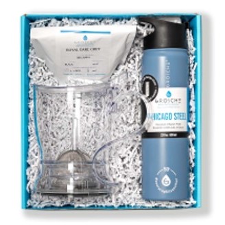Steep and Go Plus Tea Gift Basket-ABERDEEN Large Easy Pour TeaSteeper,CHICAGO STEEL 22oz Insulate