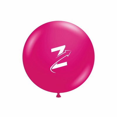 17" Round Metallic Color Latex Balloons