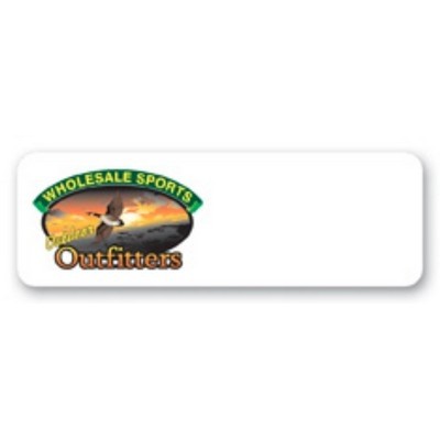 Laminated Name Badge (1"x3") Rectangle - No Personalization