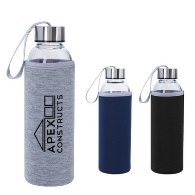 18 Oz. Aqua Pure Glass Bottle