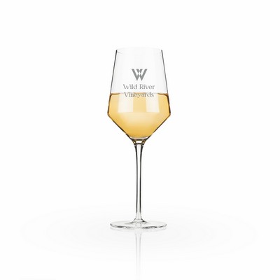 Viski® Raye Angled Crystal Chardonnay Glass