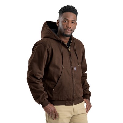 Berne Apparel Men's Tall Heartland Washed Cotton Duck Hooded Jacket
