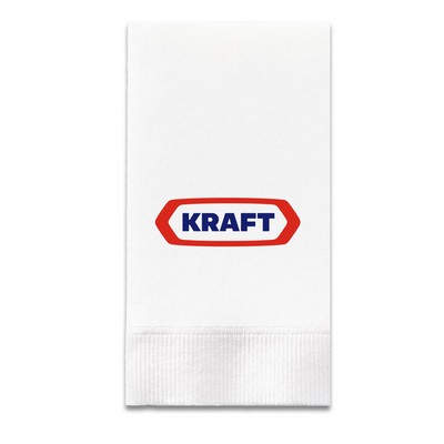 3-Ply White Dinner Napkin - 1/8 Fold, FSC Certified
