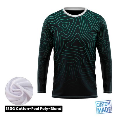 Unisex & Kids' Sublimation 180G Cotton-Feel Long Sleeve T-Shirt