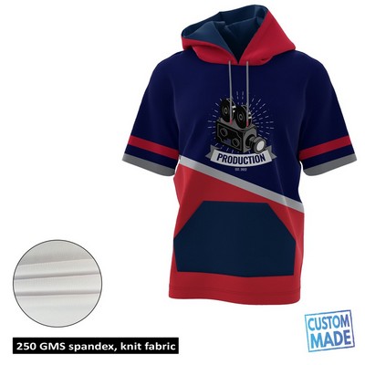 Unisex & Kids' Sublimation 250G Lightweight Short Sleeve Hoodie