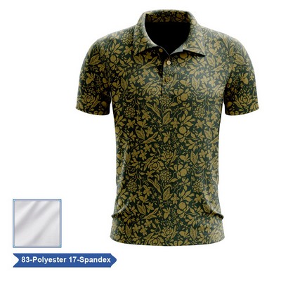 Sublimation Premium Poly Spandex Performance Polo - Men, Women, Kids