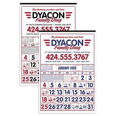 Commercial 12-Sheet Calendar