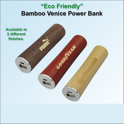 Bamboo Venice Power Bank 3000 mAh No Extra Tariff