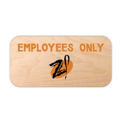 USA Made Eco-Friendly Custom Shape/Size Wood Wall Sign or Plaque (25-29 Sq. Inches)