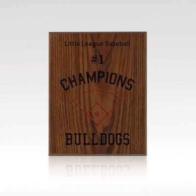 Oak Panel Plaque - 8x10
