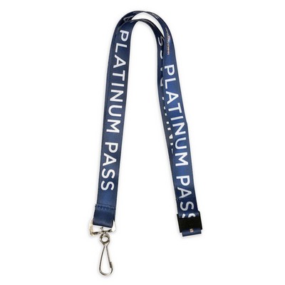 3/4 in Poly Lanyard with Digital Sublimation Imprint