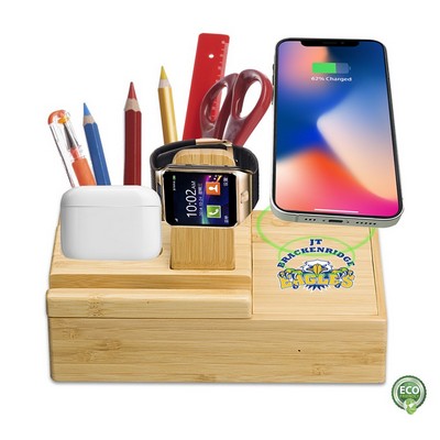 Myriad Eco-Friendly Wireless Charging Station-wireless phone mount