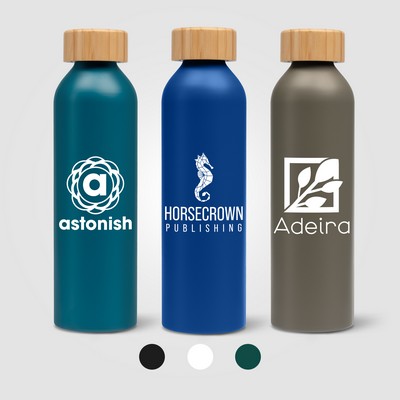 Eden - 20 oz. Aluminum Water Bottle with Bamboo Lid