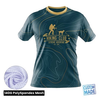 Unisex & Kids' Sublimation 140G Mesh Short Sleeve T-Shirt