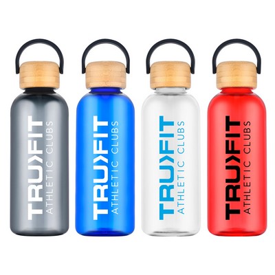 21 oz Recycled RPET Bottle with Bamboo Lid