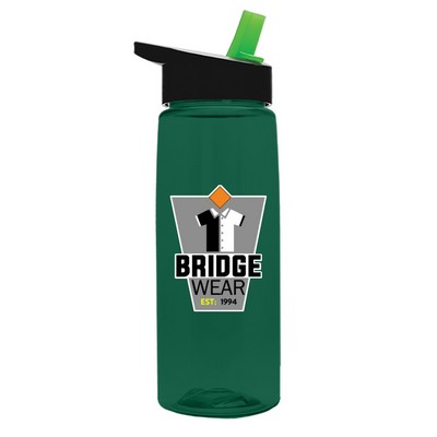 Garyline® Flair Tritan® Bottle with Flip-Straw Lid - 26 oz.