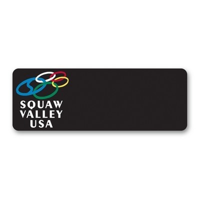 Laminated Name Badge (1.25"x3.5") Rectangle - No Personalization
