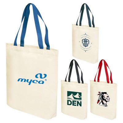 Cotton Canvas Book Tote Bag