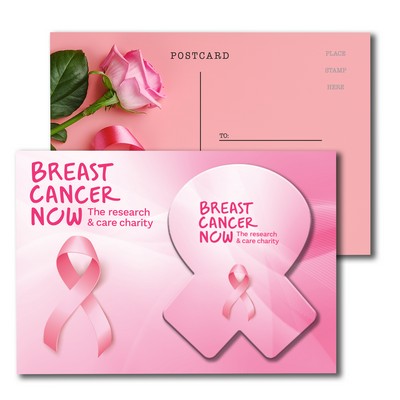 Post Card with Full Color Awareness Ribbon Coaster