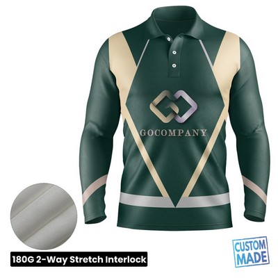 Unisex & Kids' Sublimation Long Sleeve Hooded T-Shirt - Spandex Interlock