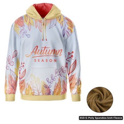 Unisex & Kids' Sublimation 350G Fleece Kangaroo Hoodie - Economy