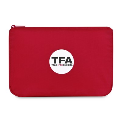 Arlo rPET Zippered Pouch - Red