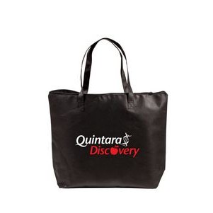 Zippered Non-Woven Tote Bag - 20" x 15" x 5"