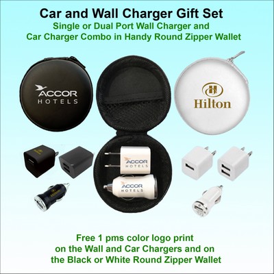 Car and Wall Charger Gift Set Combo No Extra Tariff