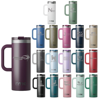 RTIC 20oz Ringed Stainless Steel Ceramic Lined Travel Mug