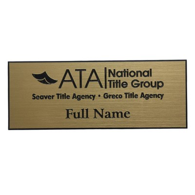Deluxe Engraved Name Badge (1-5 Square Inches)