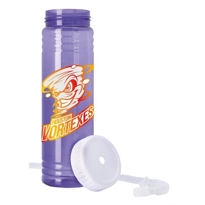 Garyline® Slim Fit Water Bottle With Straw Lid - 24 oz.