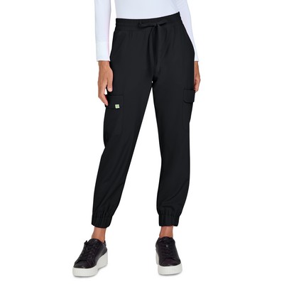 koi - Planet koi - Women's 6-Pocket Jogger-Style Eco-Friendly Elastic Drawstring Terra Pant