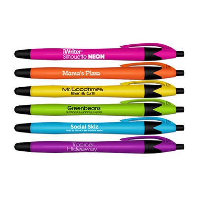 Liqui-Mark® iWriter® Silhouette Neon Stylus Retractable Ballpoint Pen