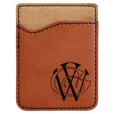Leatherette Phone Wallet (Rawhide Brown)
