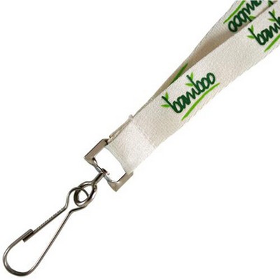 Silkscreened Bamboo Fiber Lanyard-3/4" W x 18" Long