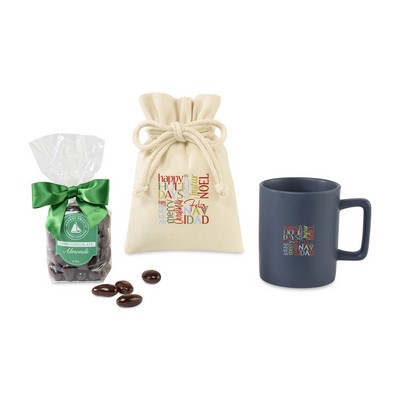 Harbor Sweets Chocolate Covered Almonds Mug Stuffer - Matte Navy