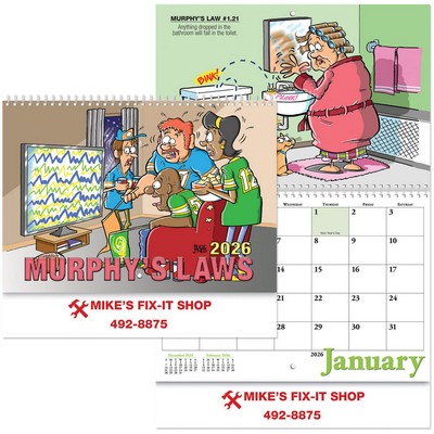 Murphy's Laws Wall Calendar Spiral