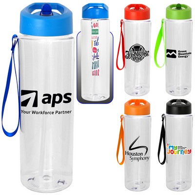 Pop Up 24 oz. Lanyard Bottle