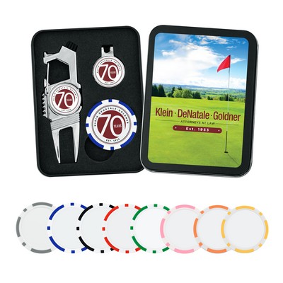 Golf n' Brew Divot Tool Set w/ Poker Chip