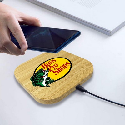 15W Bamboo Wireless Charger