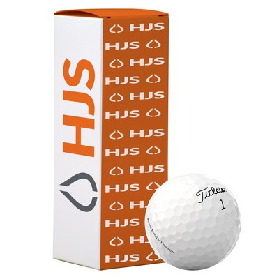 Titleist Pro V1 Golf Ball in Custom Three Ball Sleeve