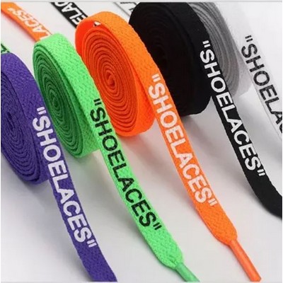 Silkscreen Shoelaces 3/8 x 47