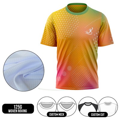 Women's Sublimation Short Sleeve T-Shirt - 125G Waffle Grid