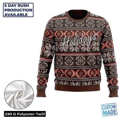 Unisex & Kids' Sublimation 280G Polyester Twill Sweatshirt - Economy