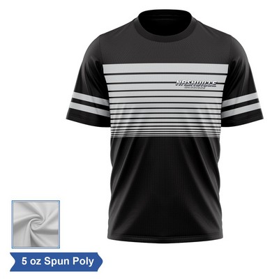 Sublimation Spun Polyester (Cotton Touch) Short Sleeve T-Shirt - Men, Women