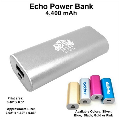Echo Power Bank 4000 mAh - Silver No Extra Tariff