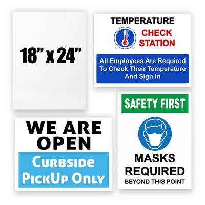 18" x 24" Full Color Corrugated Plastic Signs