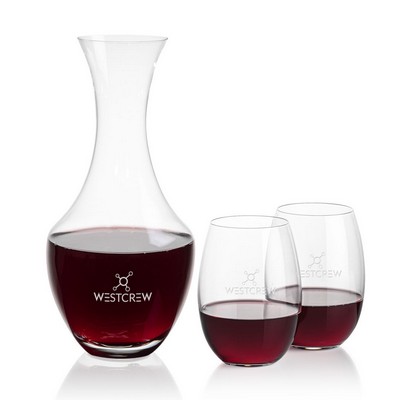 Oldham Carafe & Carlita Stemless Wine