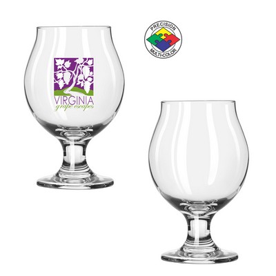 13 Oz. Stemmed Belgian Beer Goblet - Dishwasher Resistant - Precision Spot Color